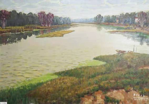 阮庆祥作品8 《故乡的河》2006年11月作 规格：92cmx65cm